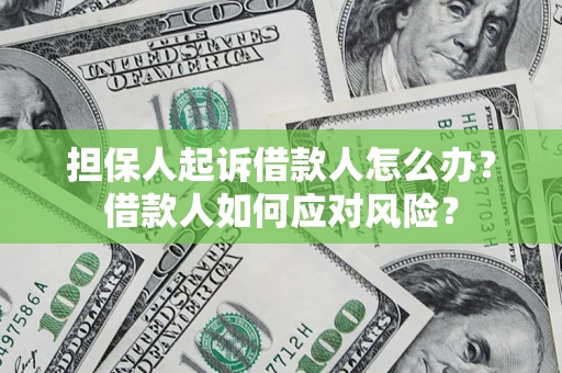 济南担保人起诉借款人怎么办？借款人如何应对风险？